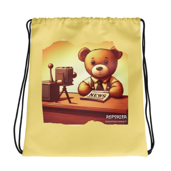 Reporter Boss - Drawstring Bag (Vintage Bear) - Image 2