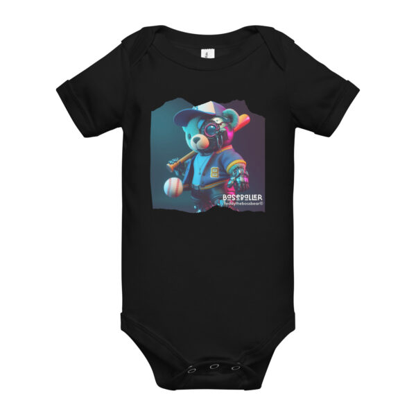 Baseballer Boss - Baby Onesie (Android Bear) - Image 2
