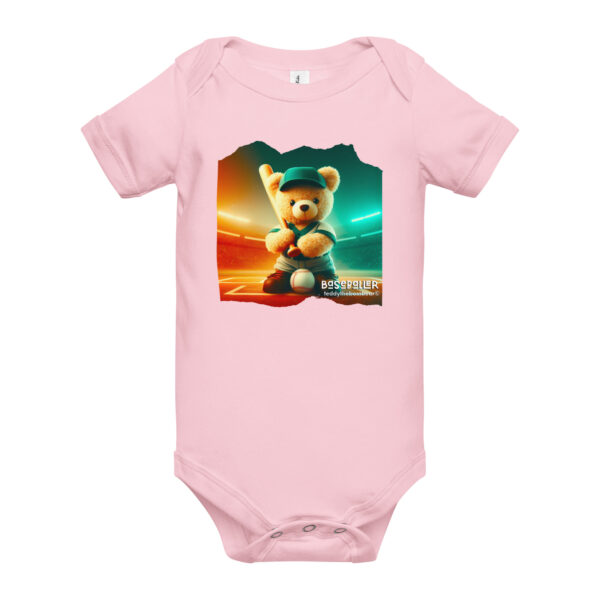 Baseballer Boss - Baby Onesie (Brown Bear) - Image 8