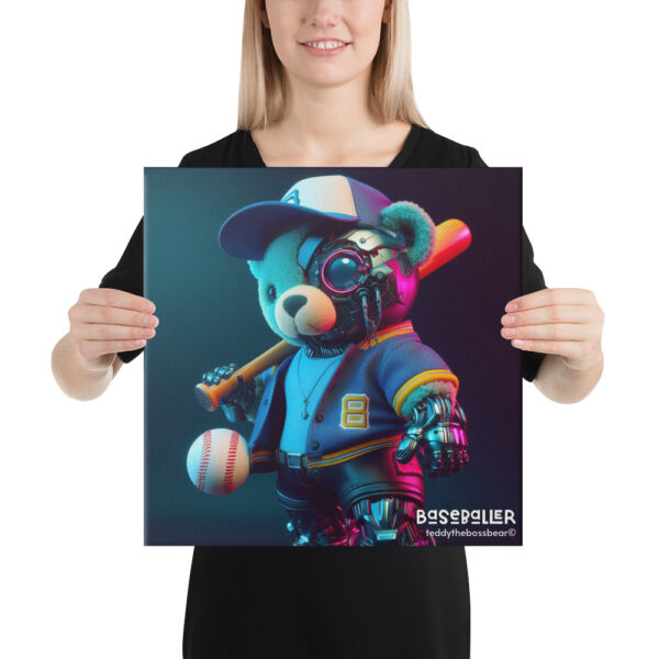 Baseballer Boss - Canvas Print (Android Bear) - Image 3