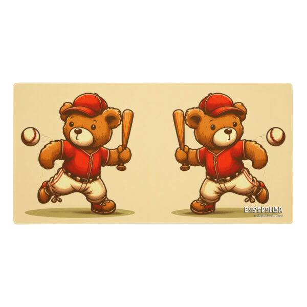 Baseballer Boss - Gaming Mouse Pad (Vintage Bear) - Image 2