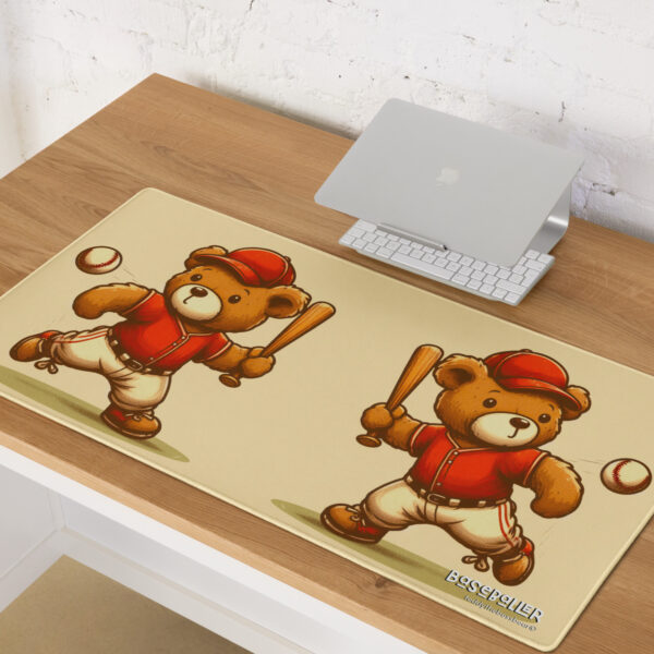 Baseballer Boss - Gaming Mouse Pad (Vintage Bear) - Image 4