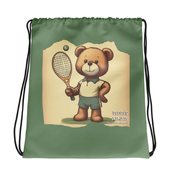 Tennis Boss - Drawstring Bag (Vintage Bear) - Image 2
