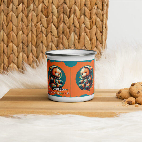 Astronaut Boss - Enamel Mug (Brown Bear) - Image 2