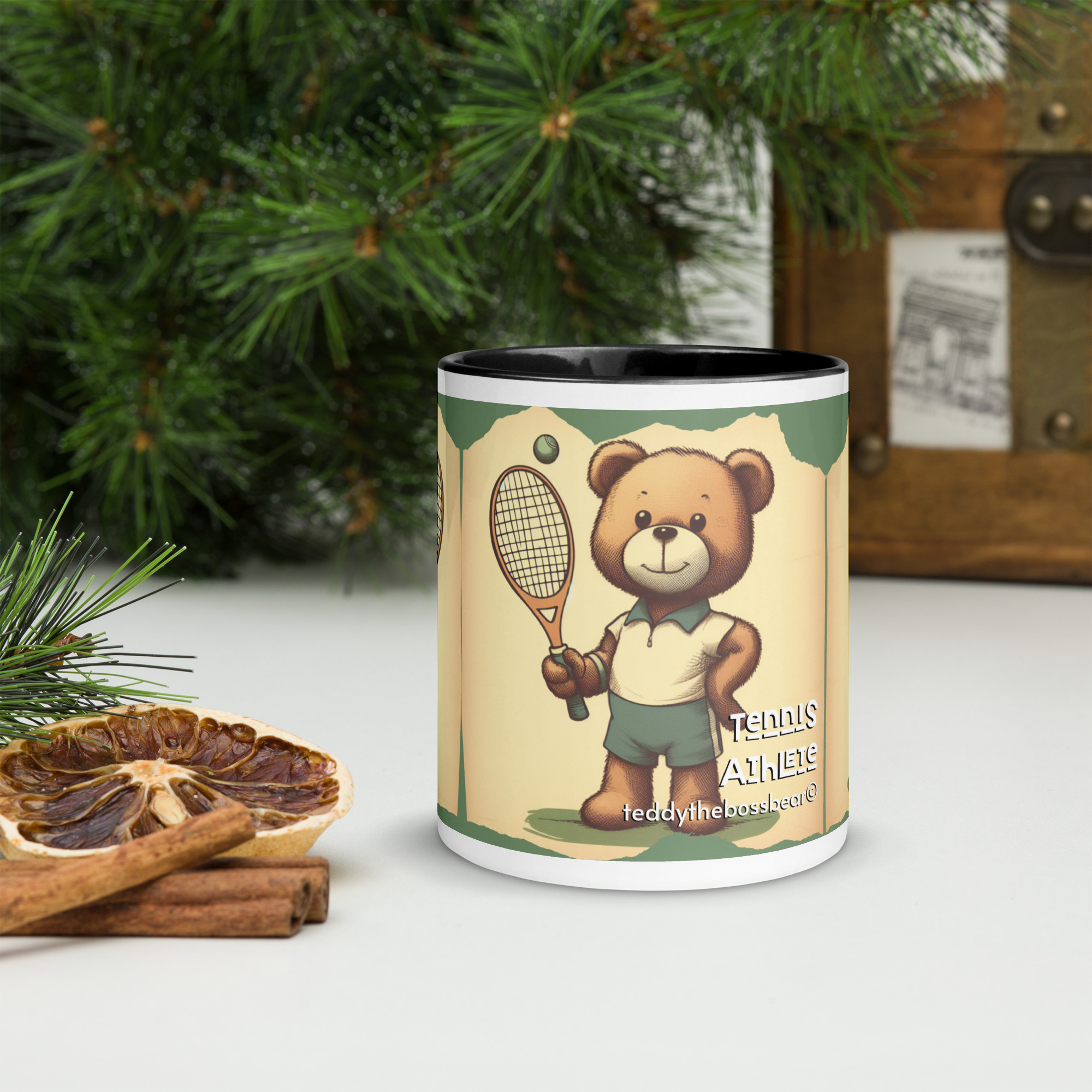 Tennis Boss - Color Mug (Vintage Bear) - Image 2