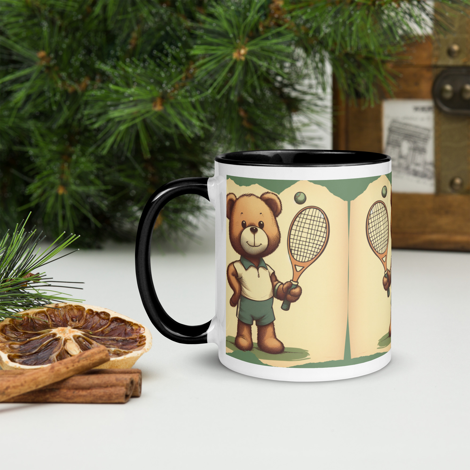Tennis Boss - Color Mug (Vintage Bear) - Image 3