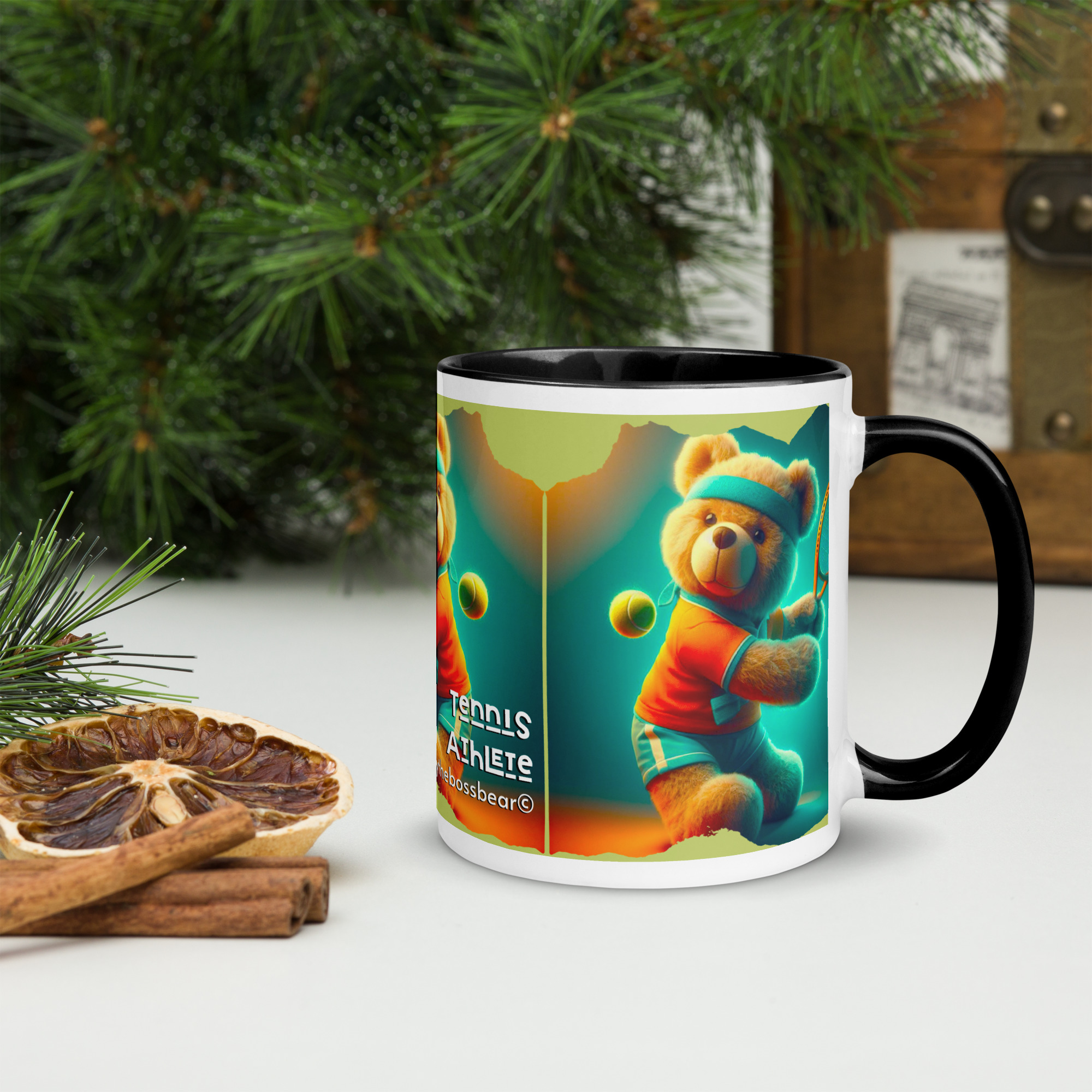 Tennis Boss - Color Mug (Brown Bear)