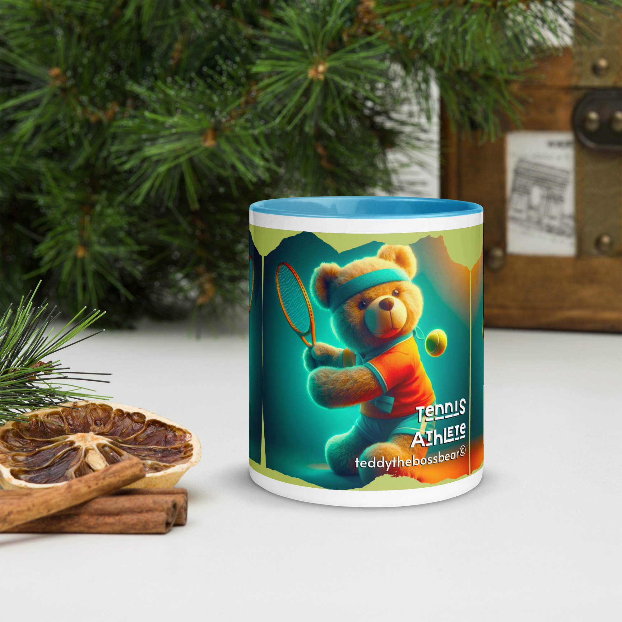 Tennis Boss - Color Mug (Brown Bear) - Image 5