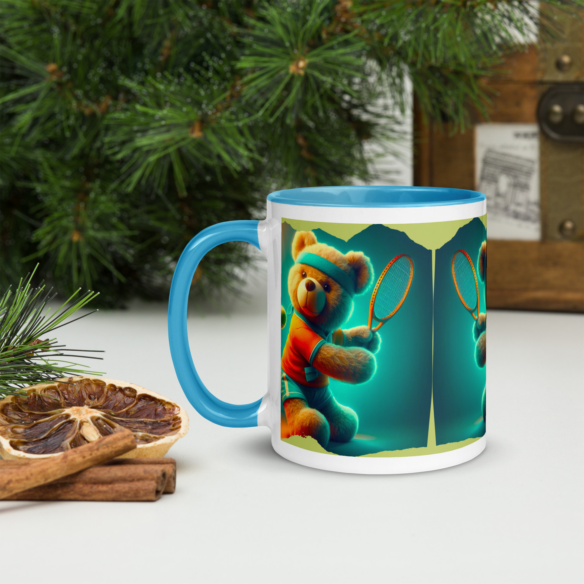 Tennis Boss - Color Mug (Brown Bear) - Image 6