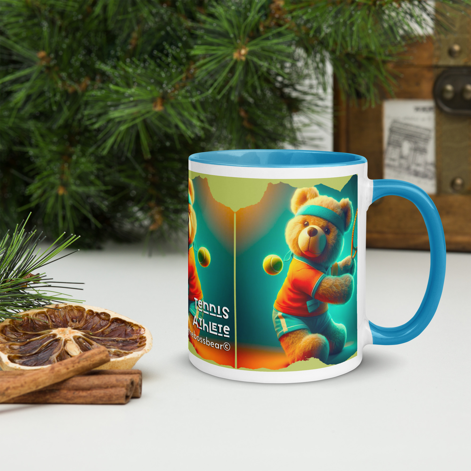 Tennis Boss - Color Mug (Brown Bear) - Image 4