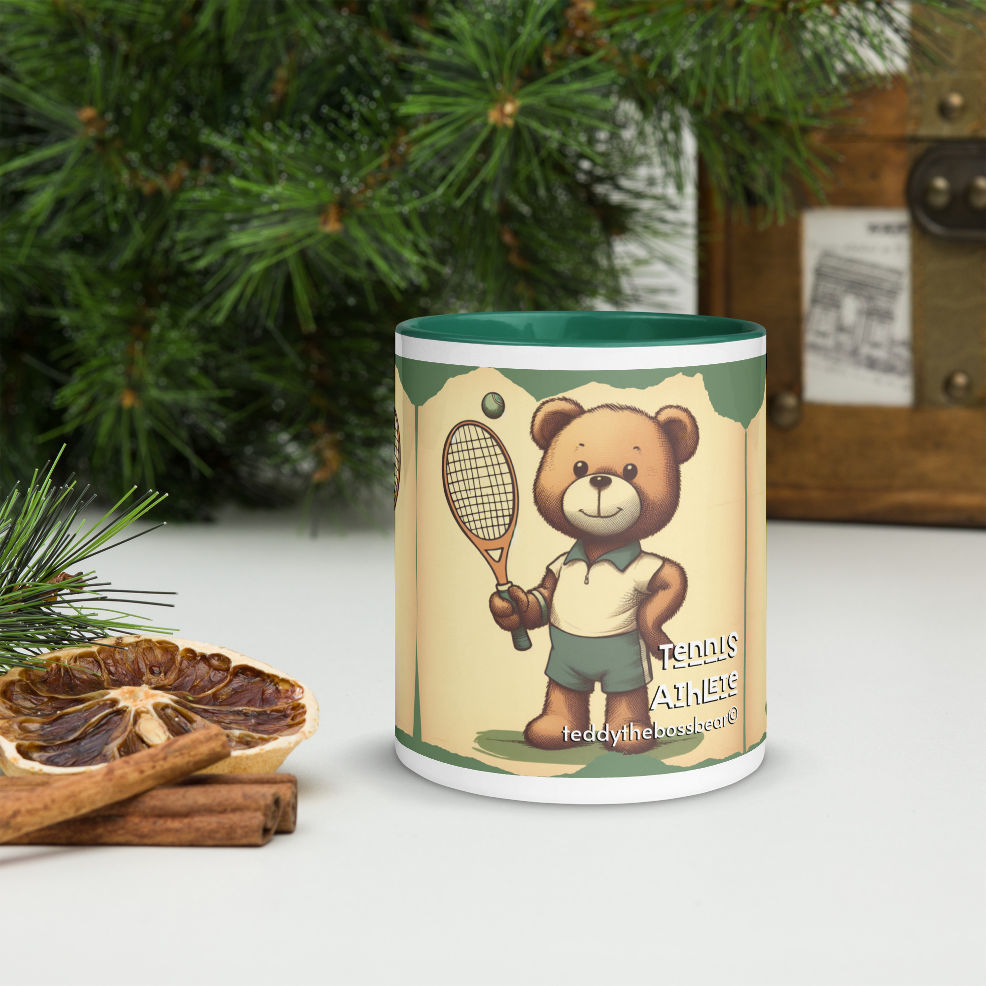 Tennis Boss - Color Mug (Vintage Bear) - Image 5