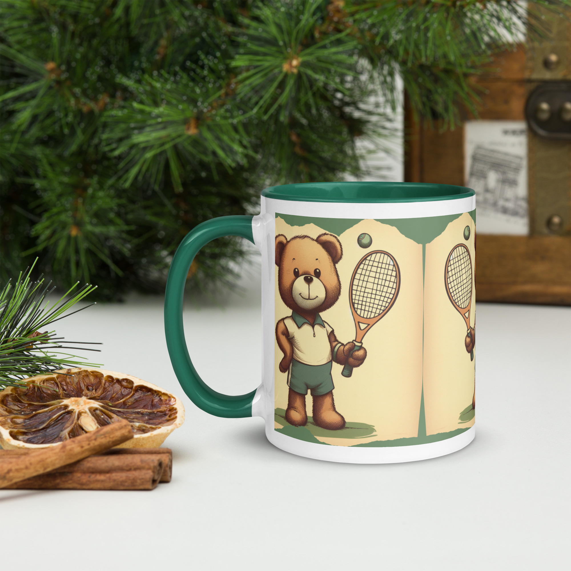 Tennis Boss - Color Mug (Vintage Bear) - Image 6