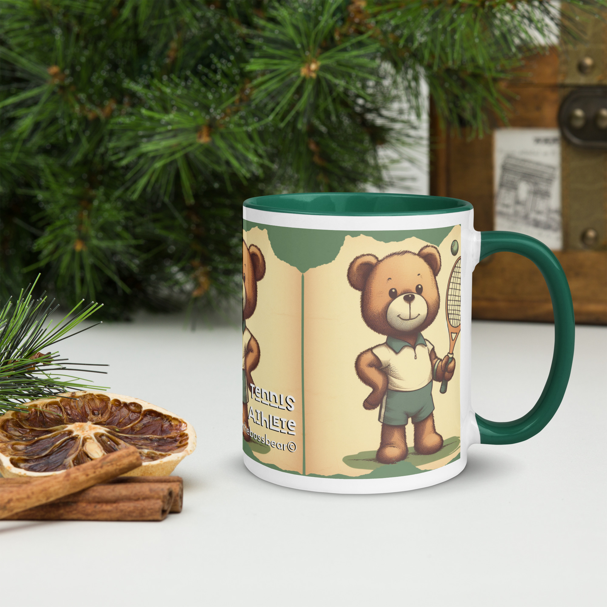 Tennis Boss - Color Mug (Vintage Bear) - Image 4