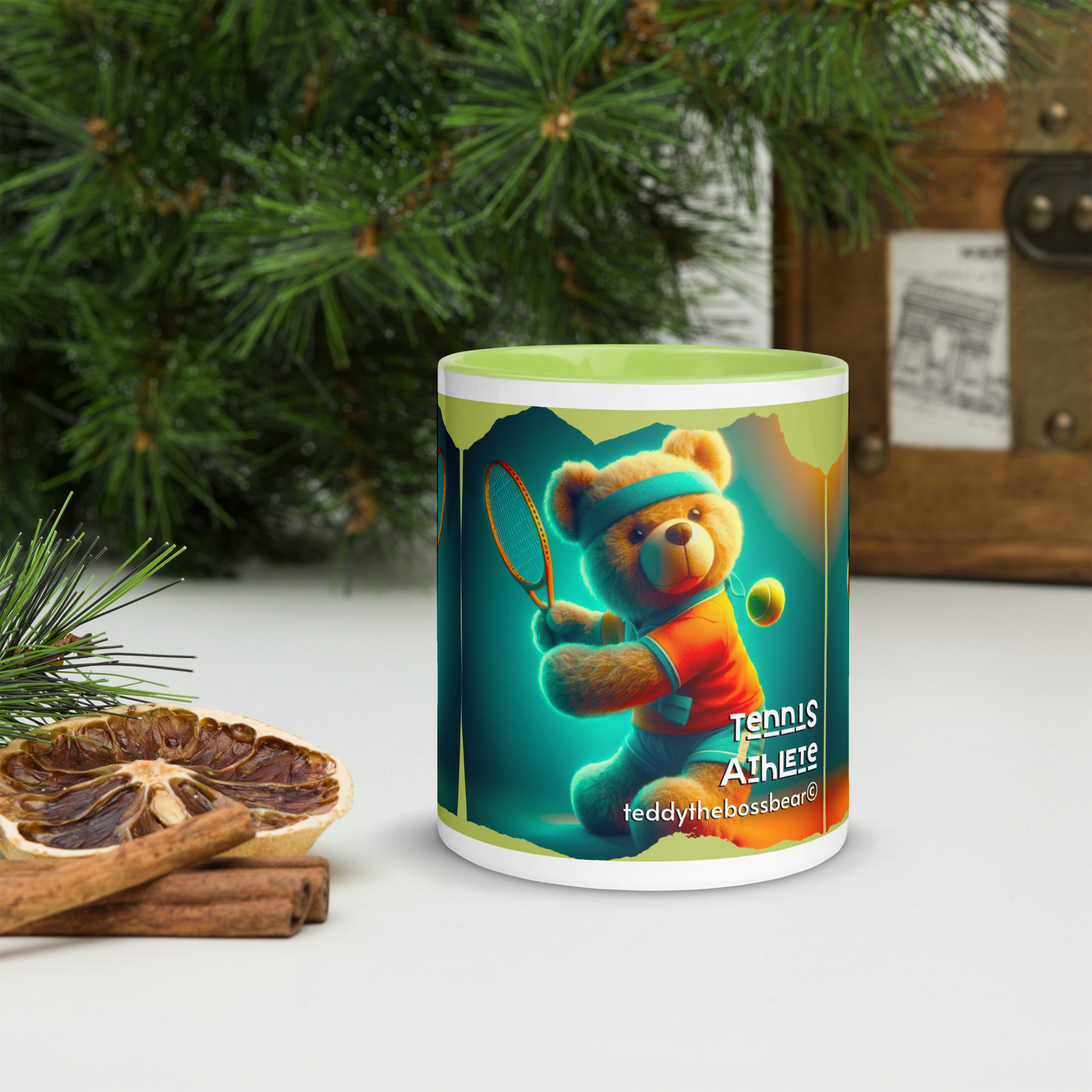 Tennis Boss - Color Mug (Brown Bear) - Image 8