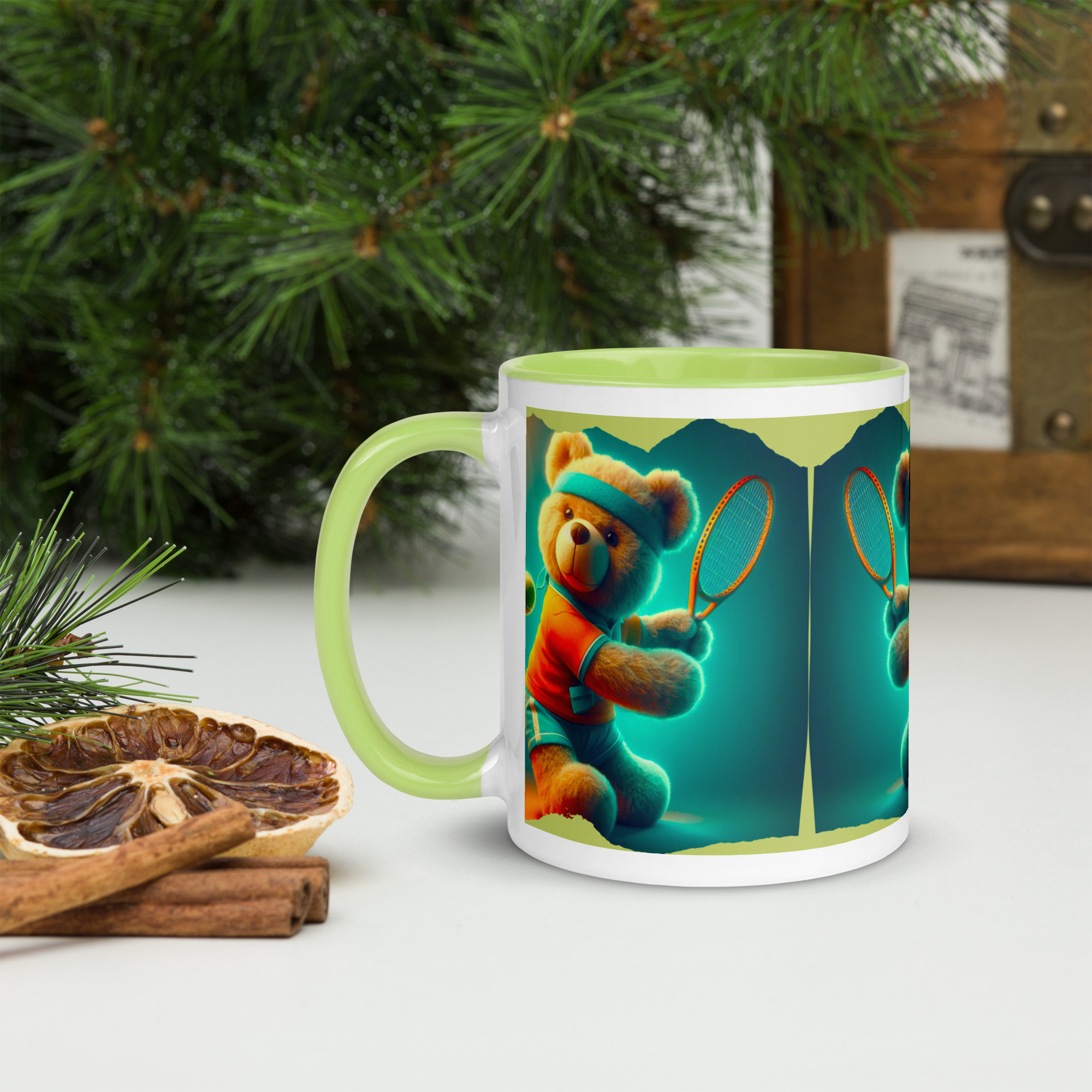 Tennis Boss - Color Mug (Brown Bear) - Image 9