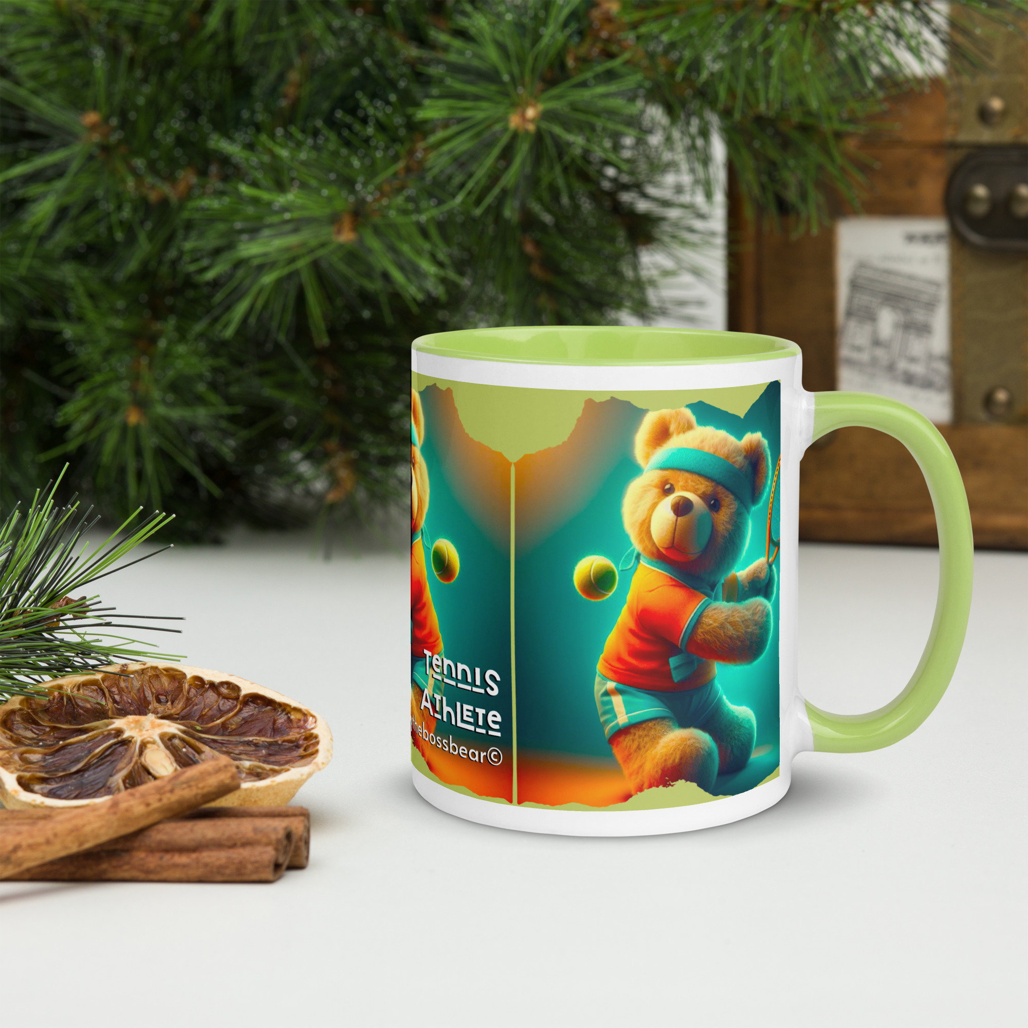 Tennis Boss - Color Mug (Brown Bear) - Image 7