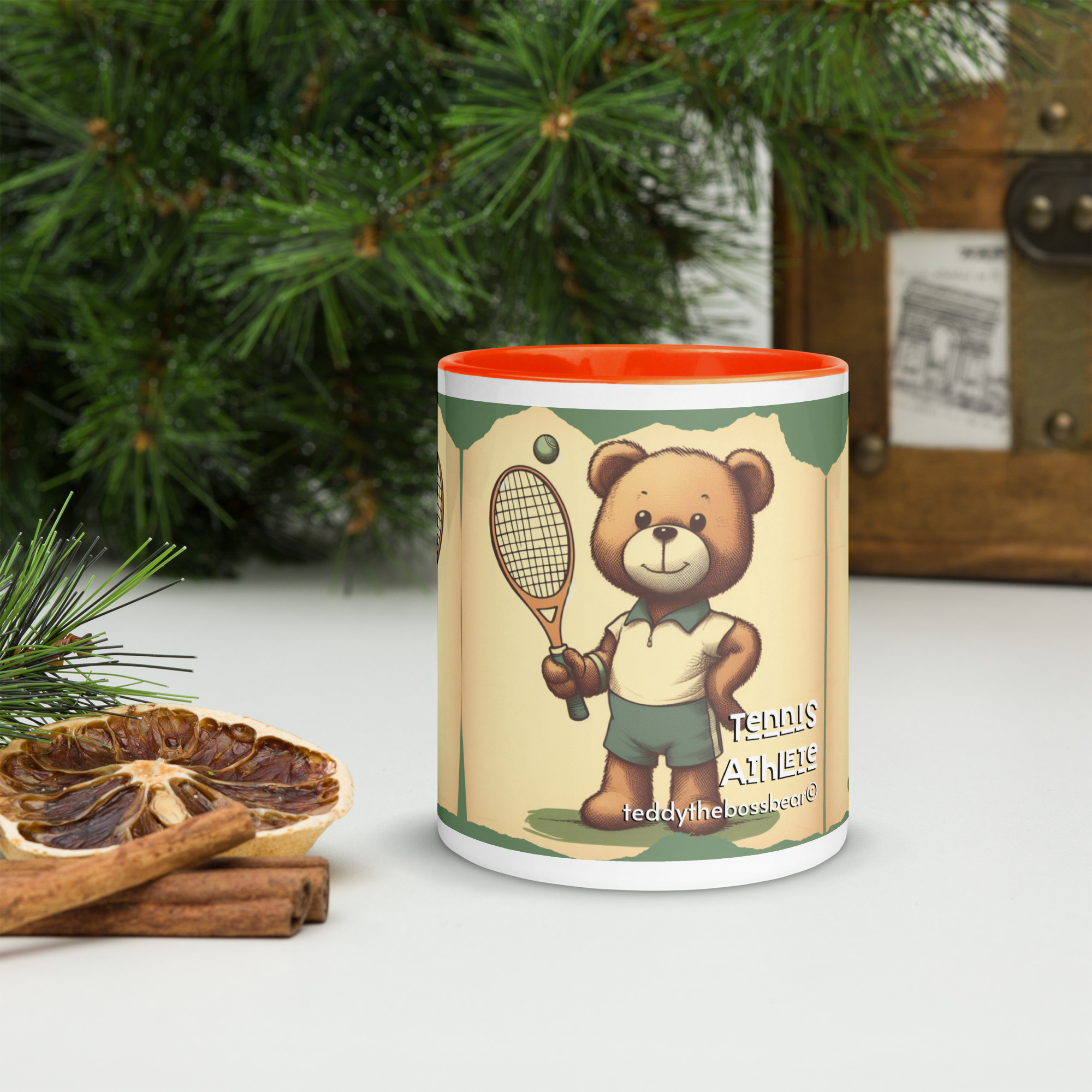 Tennis Boss - Color Mug (Vintage Bear) - Image 8