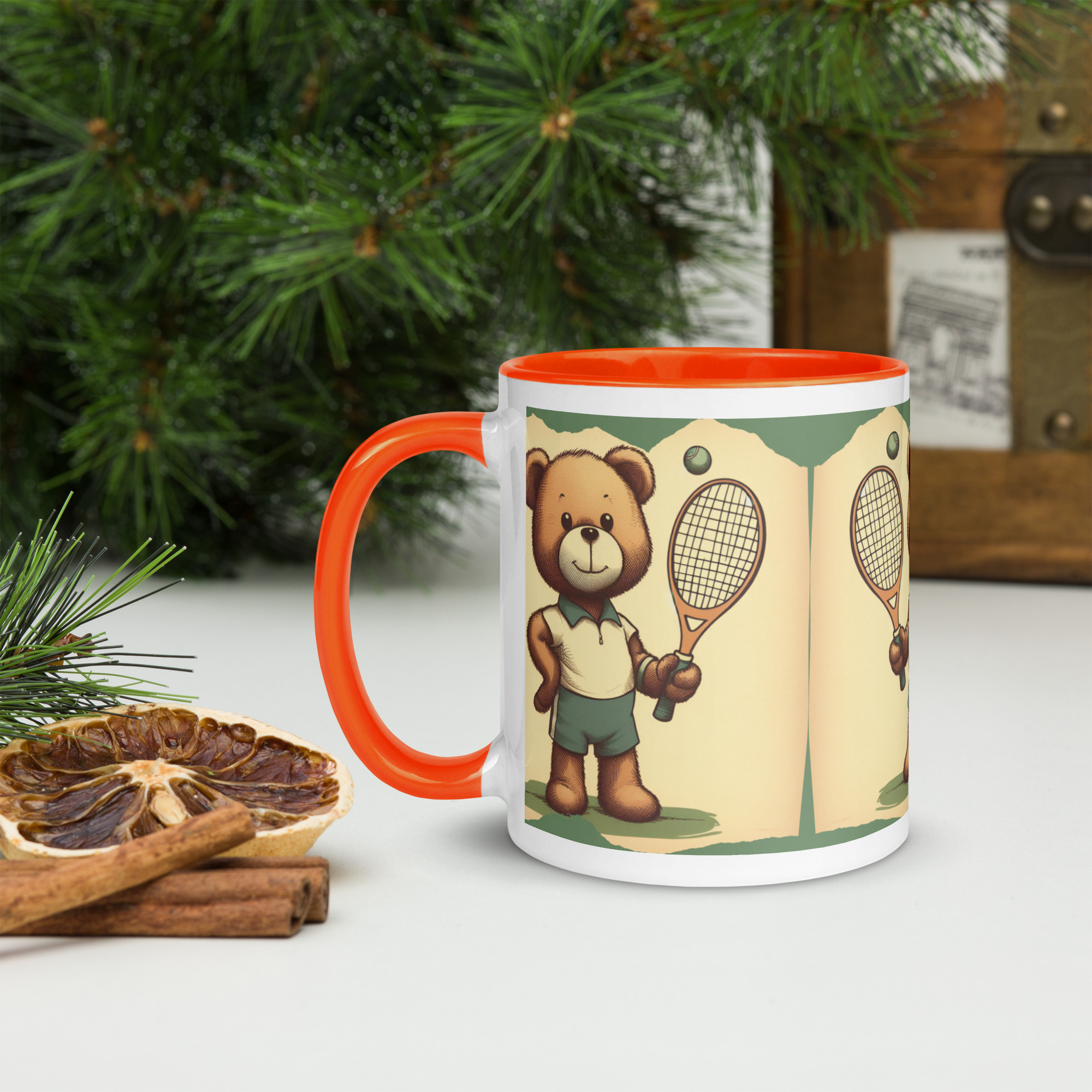 Tennis Boss - Color Mug (Vintage Bear) - Image 9